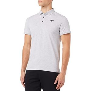 4F Heren T-shirt TSM355 T-shirt, Cold Light Grey Melange, XL voor heren, Cold Light Grey Melange, XL