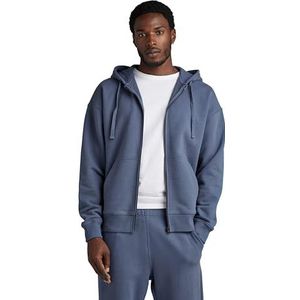 G-STAR RAW Essential Loose Zip Thru Hooded Sweat, Blauw (Vintage Indigo D23489-d395-g278), M