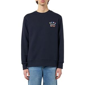 GANT Heren Graphic C-hals Sweatshirt, Avondblauw, S, Avond Blauw, S
