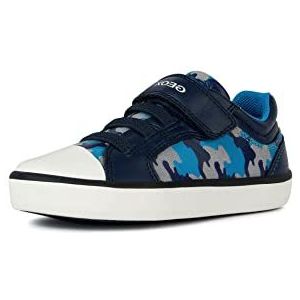 Geox J Gisli Boy Sneakers voor jongens, Navy Lt Blue., 24 EU