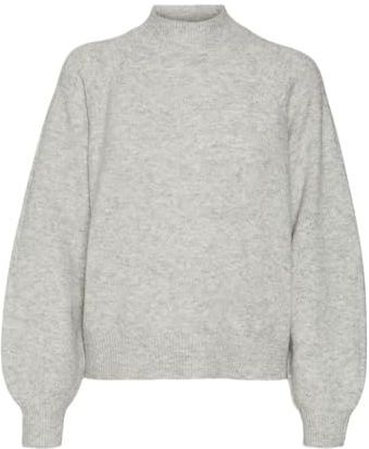 Vmleaf - Gebreide Pullover - Hoge Hals - Lange Mouwen - Regular Fit