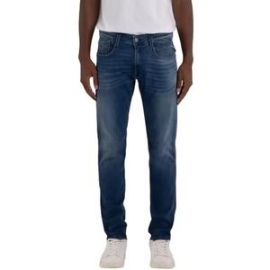 Replay Heren Jeans Anbass Slim-Fit met Power Stretch, Medium Blue 009, 30W x 34L