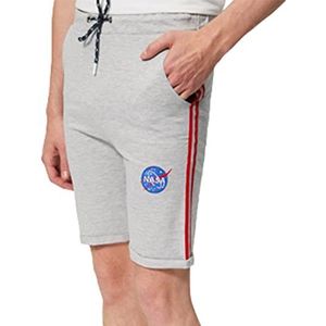 NASA Bermuda shorts voor heren, Grijs, XL
