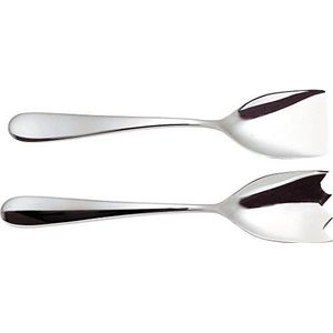 Alessi Nuovo Milano slabestek, roestvrij staal, zilver, 8 x 6,5 x 31,5 cm, 2 stuks