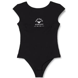 Emporio Armani Womens Iconische Stretch Katoen Logoband Body Slip, Zwart, XS