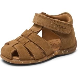 Bisgaard Kinderminiletten/loopschoenen/sandalen Carly Brown Suède leer, brandy, 20 EU