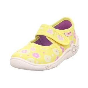 Superfit Belinda Platte pantoffels voor meisjes, geel meerkleurig 6030, 34 EU Weit