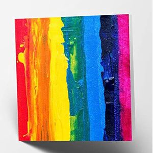 Maturi Lege wenskaart Rainbow Canvas Card
