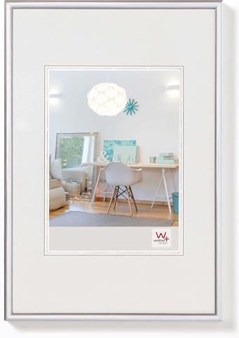 walther design fotolijst zilver 60 x 80 cm Nieuw Lifestyle Kunststof Fotolijst KV080S