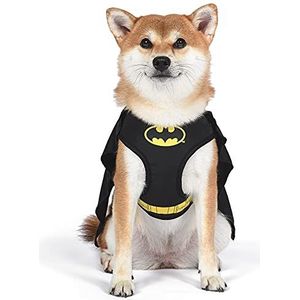 DC Comics Voor Pets Batman hondenharnas, maat M, zacht en comfortabel, geen trekken, voor honden, Batman-kostuum, schattig hondenharnas, Halloween-kostuum, Batmanharnas, puppyharnas, huisdierharnas