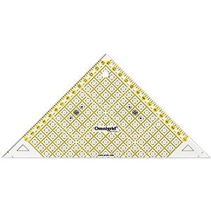 Prym Flottes driehoek 1/2 vierkante cm omnigrid liniaal, kunststof, transparant