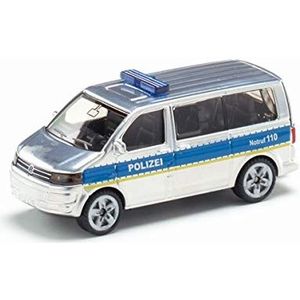 siku 1350, Police Team Van, Metal/Plastic, Silver, Opening tailgate, Trailer hitch
