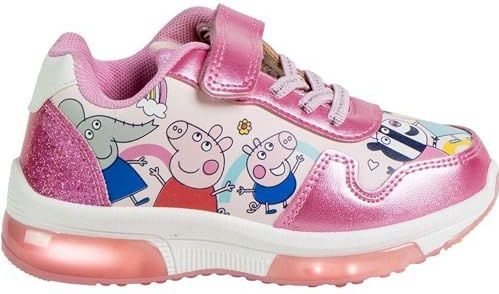 CERDÁ LIFE'S LITTLE MOMENTS Sportieve pvc-zool met Peppa Pig lampjes voor meisjes, Roze, 26 EU