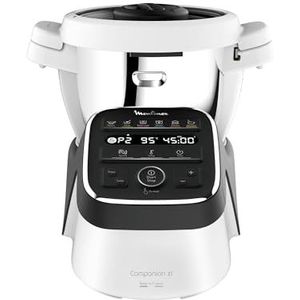 Moulinex Companion XL HF80C8 Multifunctionele keukenmachine, 4,5 l, 12 automatische programma's, 6 accessoires inbegrepen, 1550 W, inhoud kom 3 l, stille keukenmachine