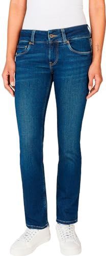 Pepe Jeans - Pl204737 - Skinny Broek - Blauw - Katoen/Modal