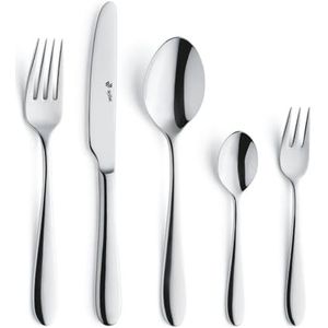 Paul Wirths VIVENDI 30-delige bestekset voor 6 personen, hoogwaardige PVD- afwerking, elegant 18/10 roestvrij staal bestekset koper, eetbestek roestvrij & vaatwasmachinebestendig, tafelbestek voor 6
