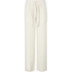 EMPORIO ARMANI WOMAN'S WARM RIB LOSSE FIT BROEK WIT L, Wit, L
