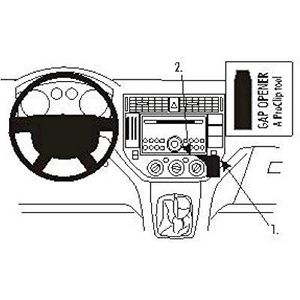 Brodit 853370 ProClip houder, zwart