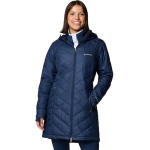 Columbia Hemelse lange jas met capuchon voor dames, donsjack met capuchon (1 stuks)