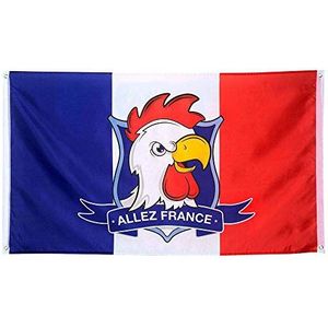 Generique - Vlag Supporter Allez Frankrijk, 90 x 150 cm