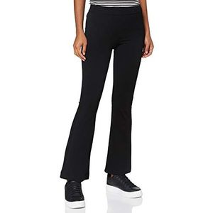 Vero Moda Vrouwelijke broek met normale taille uitlopende jersey, zwart, XXS x 30L