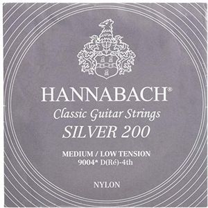 Hannabach 652654 klassieke gitaarsnaren serie 900 Medium/Low Tension Silver 200 - D4