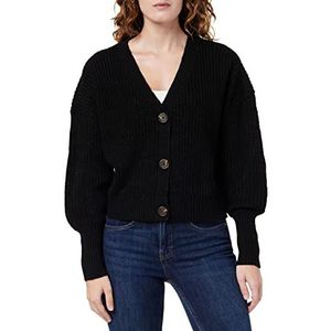VERO MODA Cardigan met lange mouwen en V-hals, zwart, M