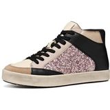 GEOX - Blomiee - Hoge Sneakers - Zwart Met Pailletten - Polyurethaan