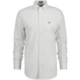 GANT - Piqué Overhemd - Blauw - 100% Katoen