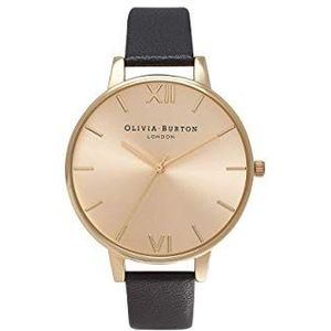 Olivia Burton Vrouwen analoge Japanse Quartz horloge met lederen band OB13BD06