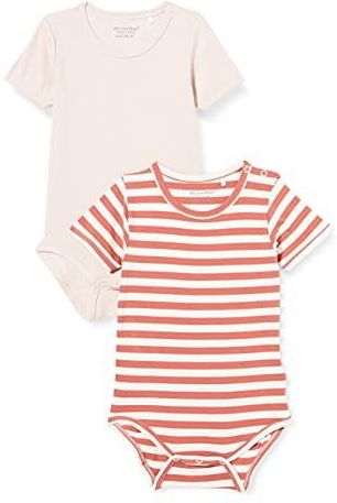 Minymo - Rompers s/s - 2-pack - Kloof Rose - 1 jaar (80)