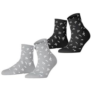 ESPRIT - Dames Sokken - Veelkleurig - 2 Paar - Biologisch Katoen