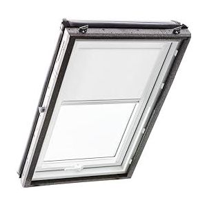 Origineel Roto rolgordijn Exclusiv ZRE voor Roto dakraam daglicht geleiderail Wit Voor Roto dakraam serie Designo R6/R8 i8 en Classic 64/84 met maat 054/098 | 05/09 Kleur Wit