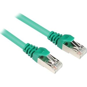 Sharkoon 1,5 m Cat.6 S/FTP netwerkkabel 1,5 m Cat6 S/FTP (S-STP) groen – netwerkkabel (1,5 m, i7-47S / FTP (S-STP), RJ-45, Groen)