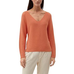 s.Oliver Dames V-hals pullover lange mouwen, oranje, 32, oranje, 32 NL