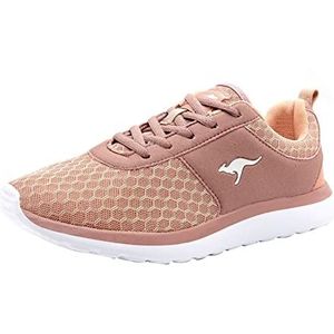 KangaROOS Sneaker voor dames, laag blauw, Bumpy, roze, 30511 640, 36 EU