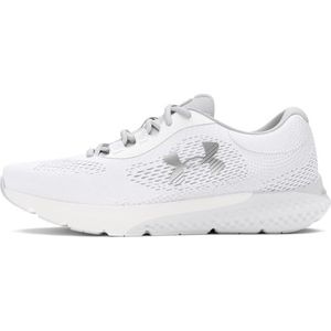 Under Armour UA W Charged Rogue 4, Sneakers dames, White/Halo Gray/Metallic Silver, 43 EU