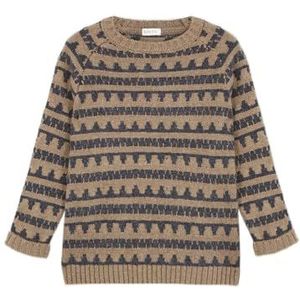 Gocco Pullover Greca Camel en Grijs Jongens