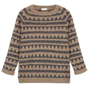 Gocco Pullover Greca Camel en Grijs Jongens