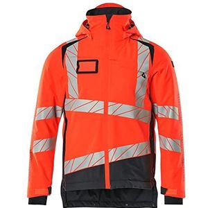 Mascot 19335-231-22210 Accelerate Safe Climascot-voering tweekleurig ademend wind- en waterdicht winterjack, Hi-Vis rood/zwart-blauw, 2XL maat