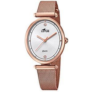 Lotus Watches Vrouwen Analoog Klassiek Quartz Horloge met Roestvrij Stalen Band 18450/1, Goud, Armband