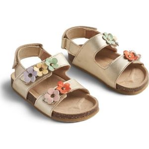 Wheat Clare Flower sandalen voor meisjes en kinderen, 0204 Light Gold, 35 EU