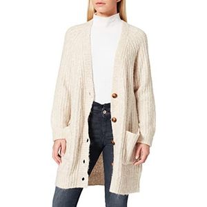 ONLY ONLSCALA L/S Button CS KNT Cardigan Sweater, Pumice Stone, X-Small