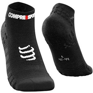 Compressport Pro Racing Socks v3.0 Run Low hardloopsokken, heren, zwart, 42-44