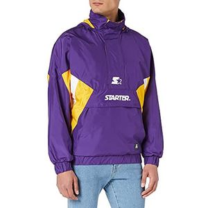 STARTER BLACK LABEL Starter Windbreaker Herenjas, realviolet/californiayel/wit, L