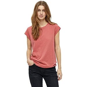 Minus Leti T-shirt voor dames, Dusty Ceder Rood, XS