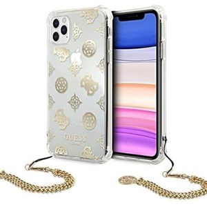 Guess GUHCN58KSPEGO hoes voor iPhone 11 Pro 5,8"" gouden Peony Chain Collection