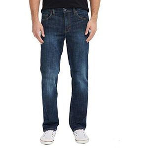 MUSTANG Heren Jeans Big Sur Regular Fit Denim Broek Denim Stretch Katoen Zwart Blauw Denim Black Denim Blue W30-W40, blauw (Old Brushed 588)., 42W / 32L