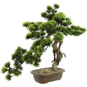 Bonsai boom in schaal, kunstbonsai, kunstboom, decoratieboom, kunstmatige Japanse kunstplant, groene plant, decoratieve boom, ziet eruit als echte grote decoratie, plantendecoratie, bonsaikaal,