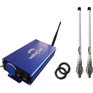 WeBBoat Link High Speed Kit, System 4G/WLAN, 2 antennes EXT 4G en 2 kabels 10 m, enkele SIM, EUROPA/Afrika/Azië/Oceanië/Zuid op